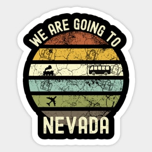 We Are Going To Nevada, Family Trip To Nevada, Road Trip to Nevada, Holiday Trip to Nevada, Family Reunion in Nevada, Holidays in Nevada, Sticker